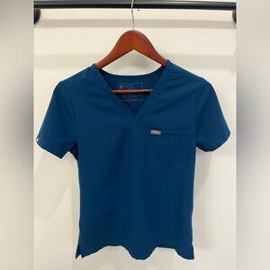 Figs Deep Reef Catarina One-Pocket Scrub Top XXS